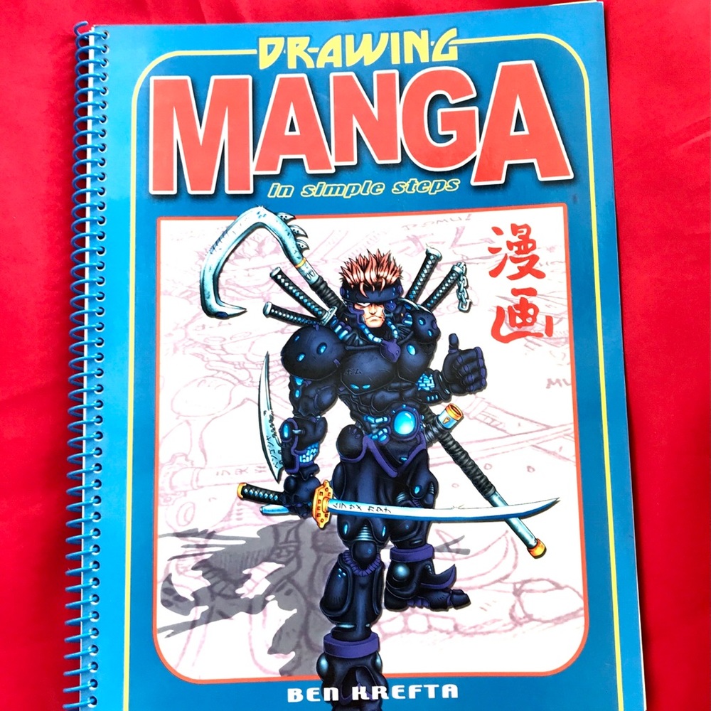 Drawing Manga in simple steps Sketch book and instructions
